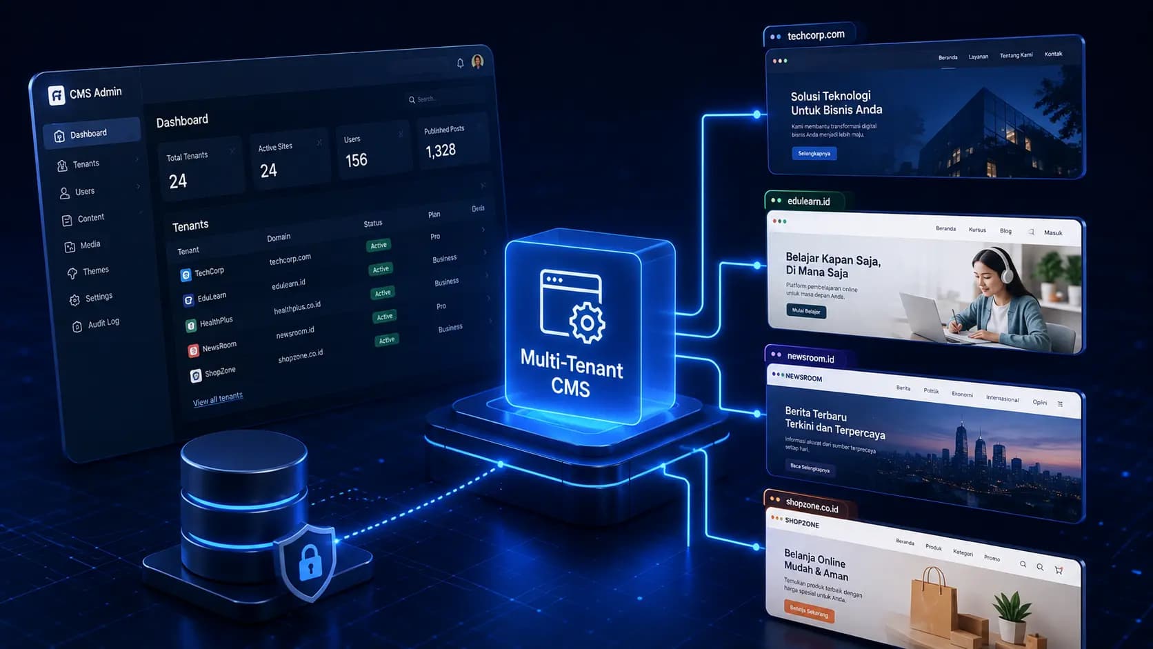 Multi-Tenant CMS: Solusi Buat Kelola Banyak Situs Sekaligus