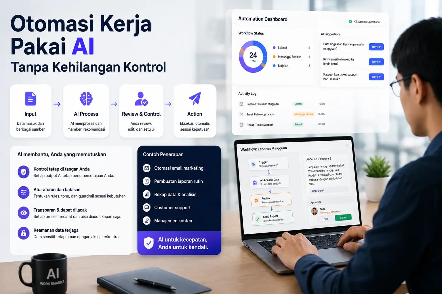 Otomasi Kerja Pakai AI Tanpa Kehilangan Kontrol